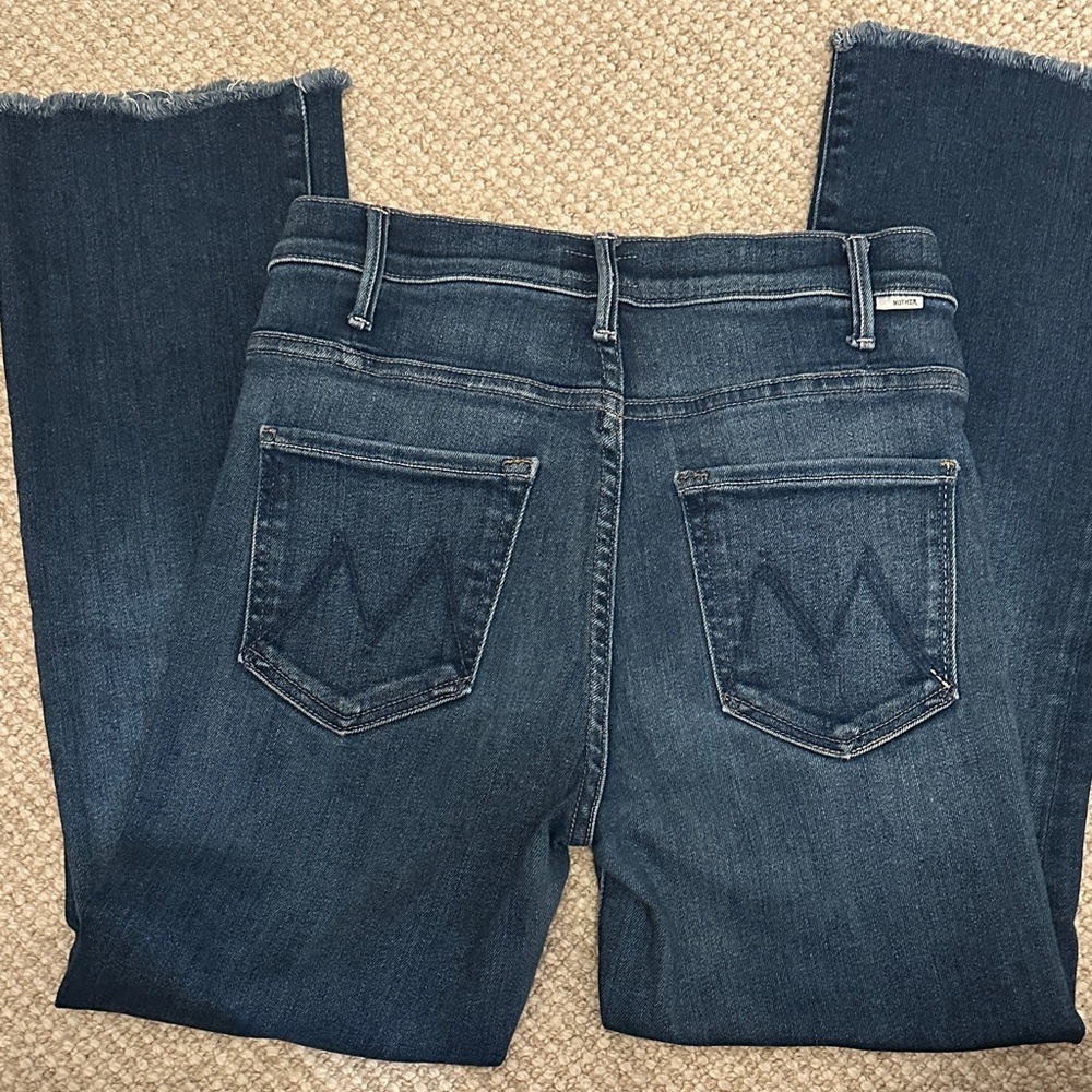 MOTHER Dark Blue Flare Jeans
